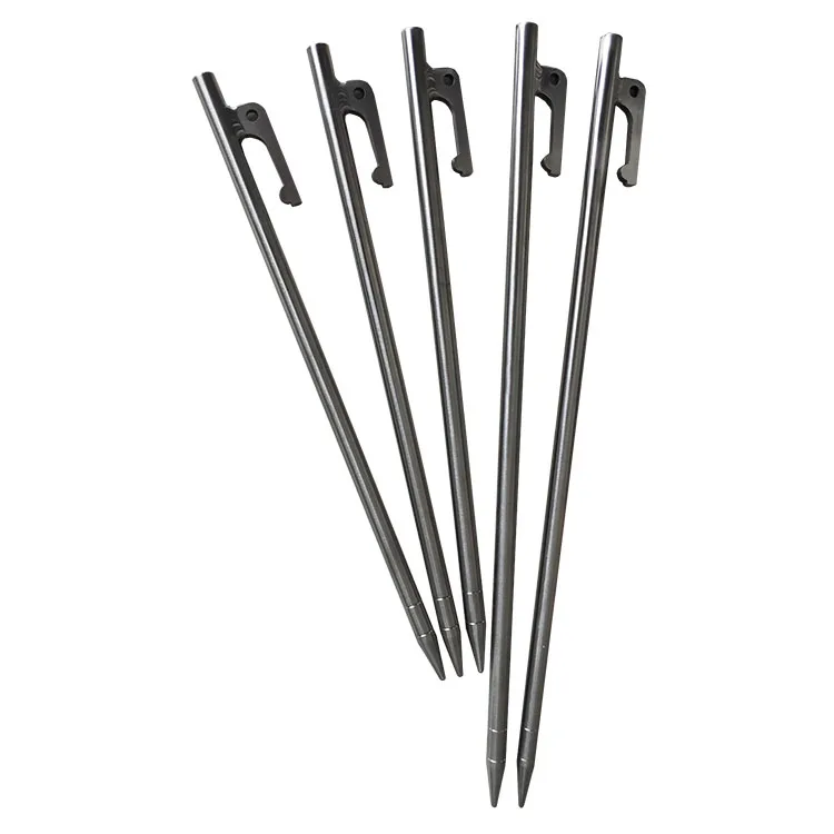 

best price Titanium tent stakes awning Tent Peg Tent Poles 240mm/300mmx8mm