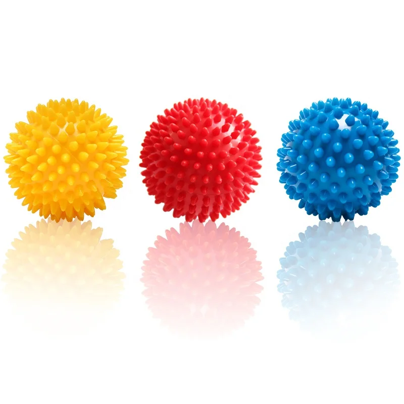

7.5cm and 9cm DIA PVC material hand and foot spiky Massage Ball
