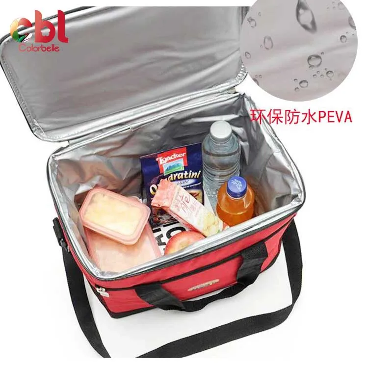 

Custom Design Insulated Cooler Bag Candy Color Non Woven Outdoor Food Delivery Cooler Bag in stock, Red, blue , orange ,green ,grey