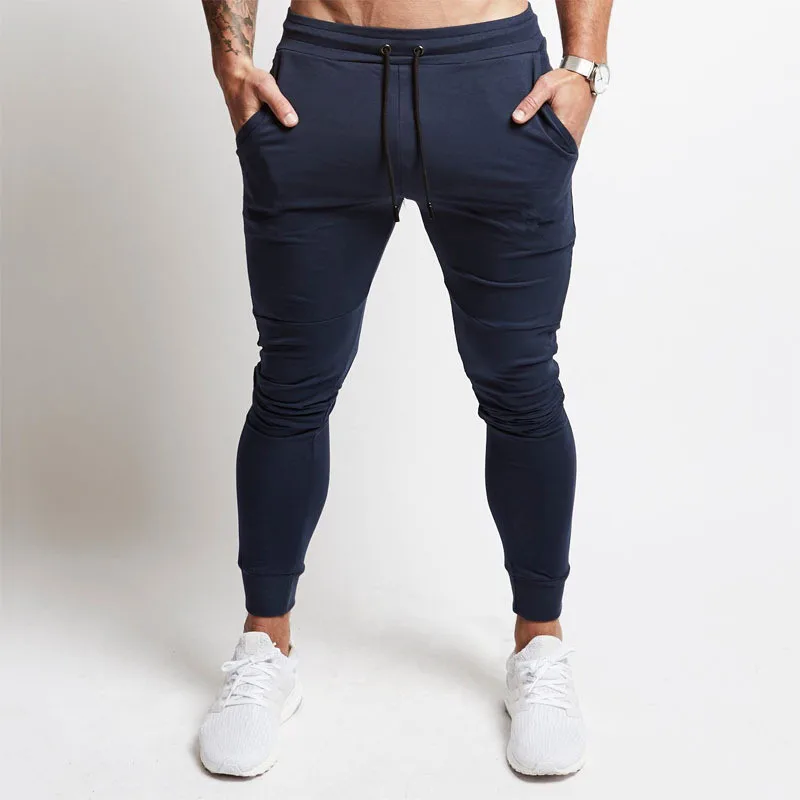 

Wholesale Jogger Pants Men Casual Gym Workout Track Pants Comfortable Slim Tapered Sweatpants with Pockets, Black/khaki/navy/grey/red