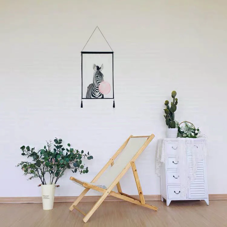 
Wood chair garden Folding Beach Chair Outdoor Camping Leisure Picnic Wooden Foldable Sling Surfside Recliner fishing chairs 