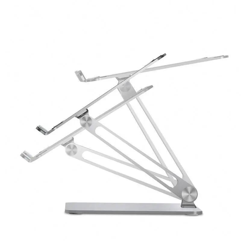 

Hot sell adjustable portable REK37 foldable notebook stand, Silver