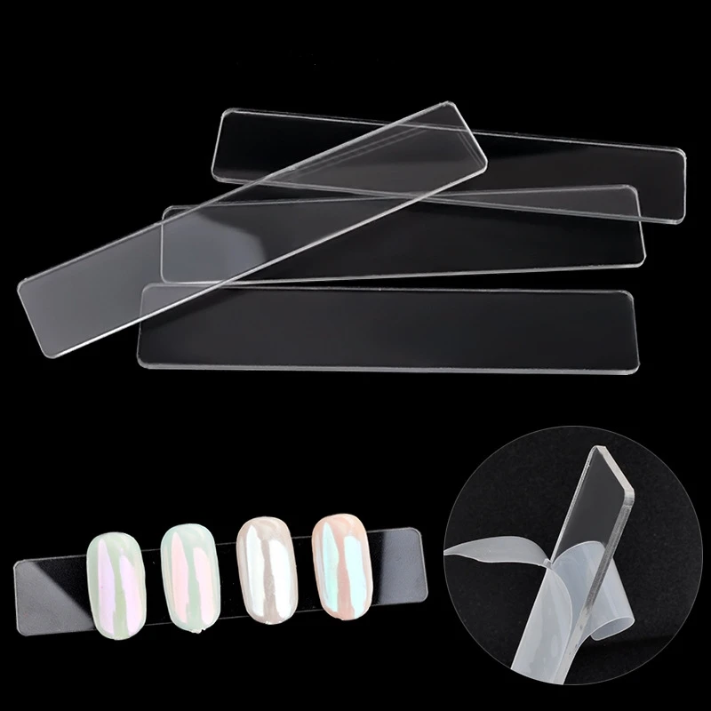 

10Pcs/set Nail Art Tips Acrylic Display Plate, False Nails Anti Slip Display Board For UV Gel Polish Manicure Works Show