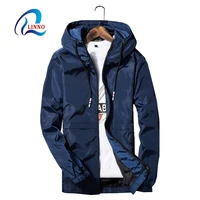 

Collarless waterproof 100% polyester big size anorak autumn jacket for man