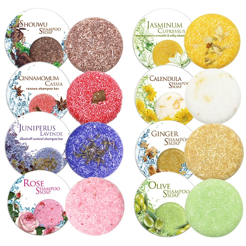 

Wholesale OEM Private Label Paper Box Tin Box Bubble Hair Care Solid Soap Natural Organic Vegan Shampoo Bar