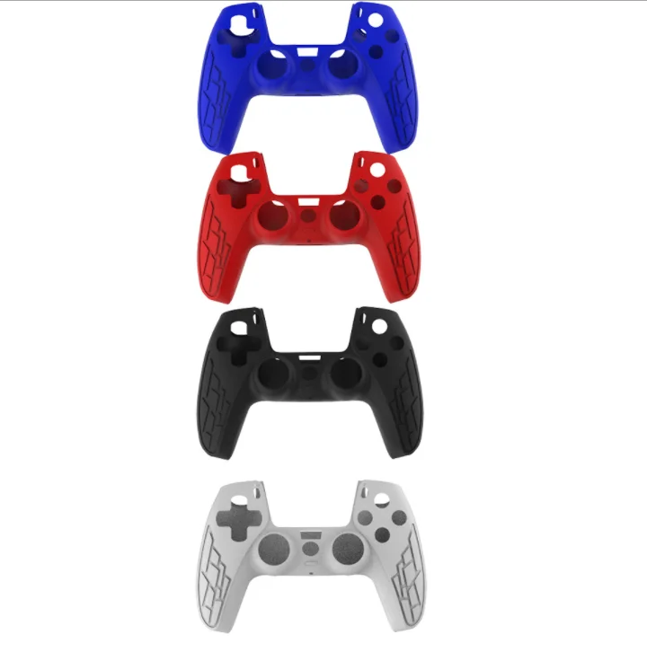 

For PS5 handle protective case for Play Station 5 for PS5 controller anti slip sleeve silicone cover, White black red blue