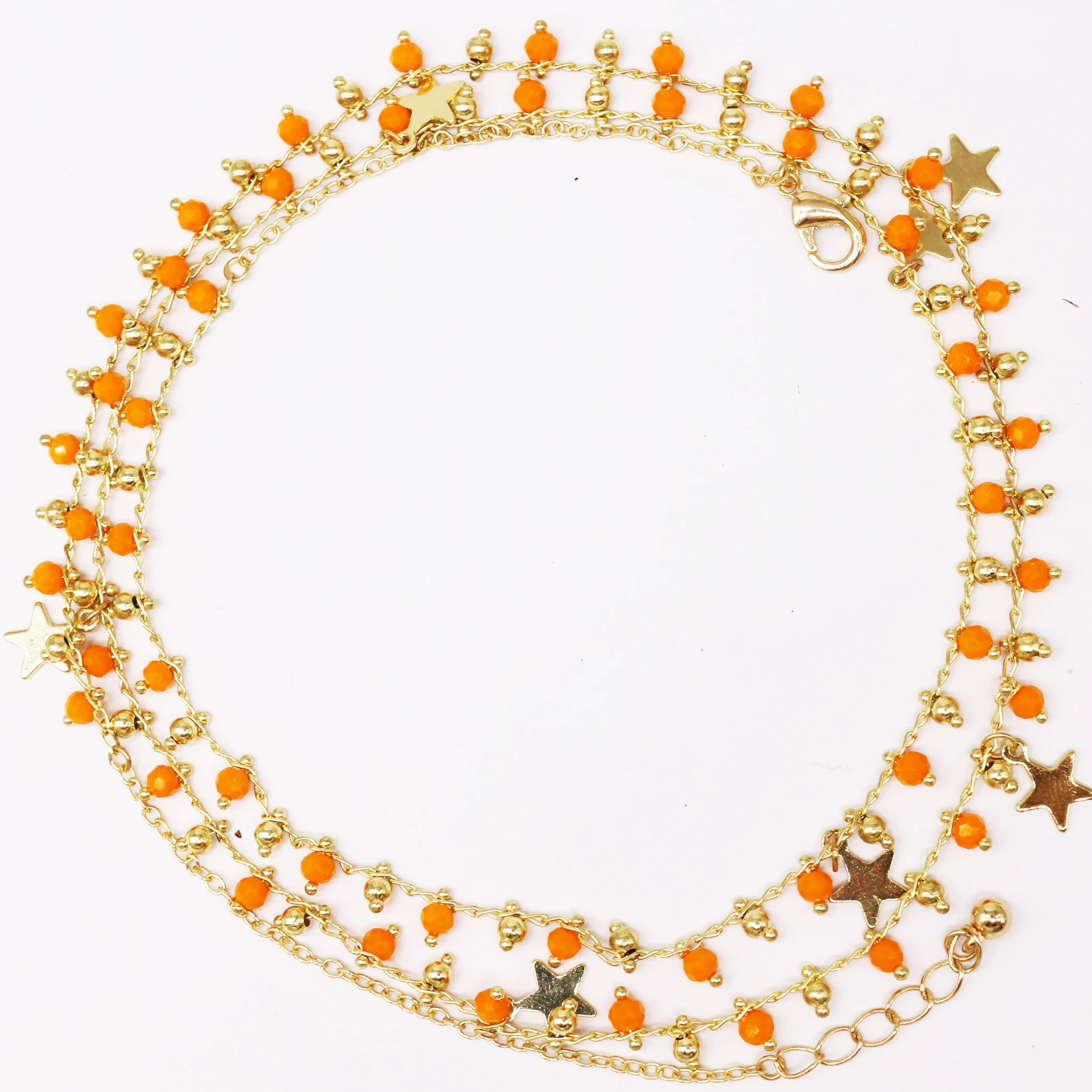 

Gaby Wholesale fashion gold plated star shape women waist chain jewelry pendant, Colorful