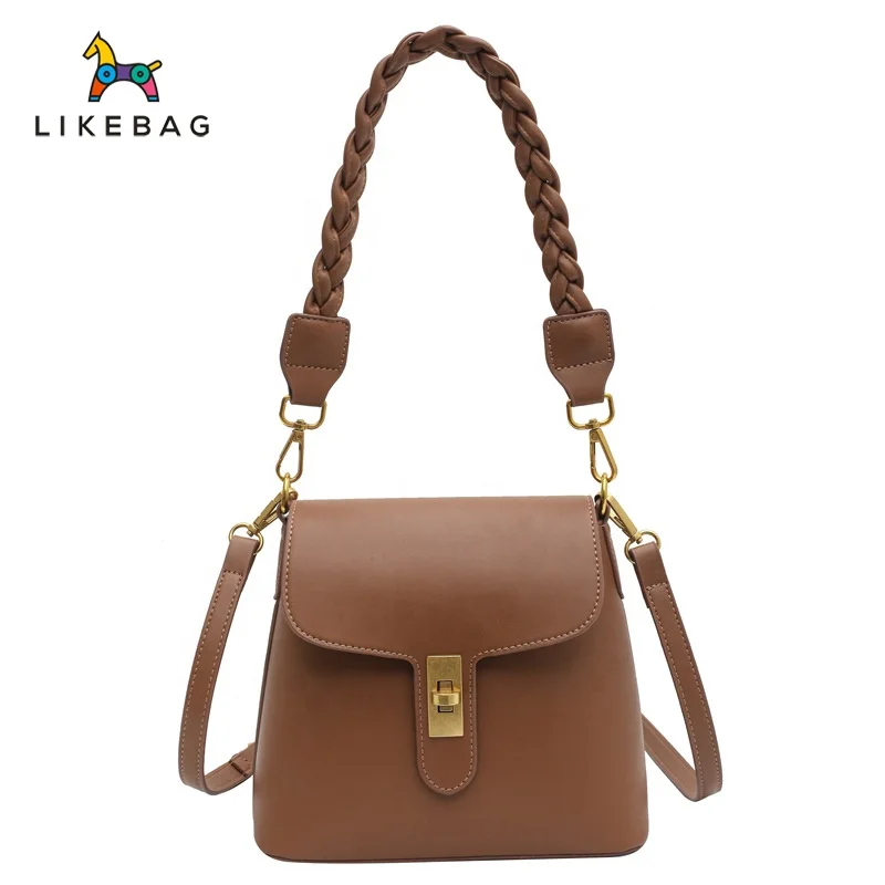 

LIKEBAG hot-selling fashion casual Shoulder handbag bags With braided portable rope
