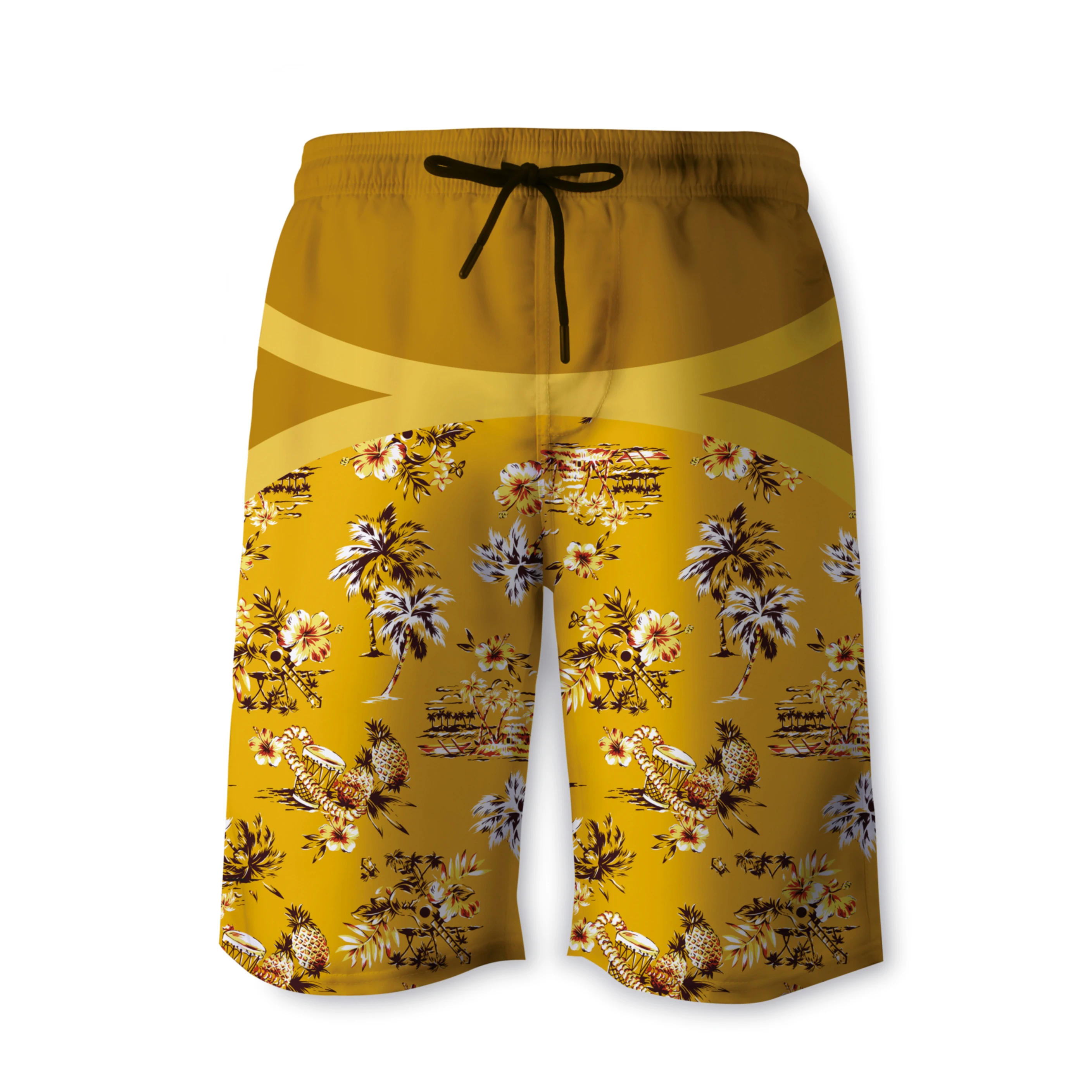 

Custom Your Own Sublimation Board shorts Swimming Trunks for men 100% polyester Board Shorts with floral print, Printed brilliantly