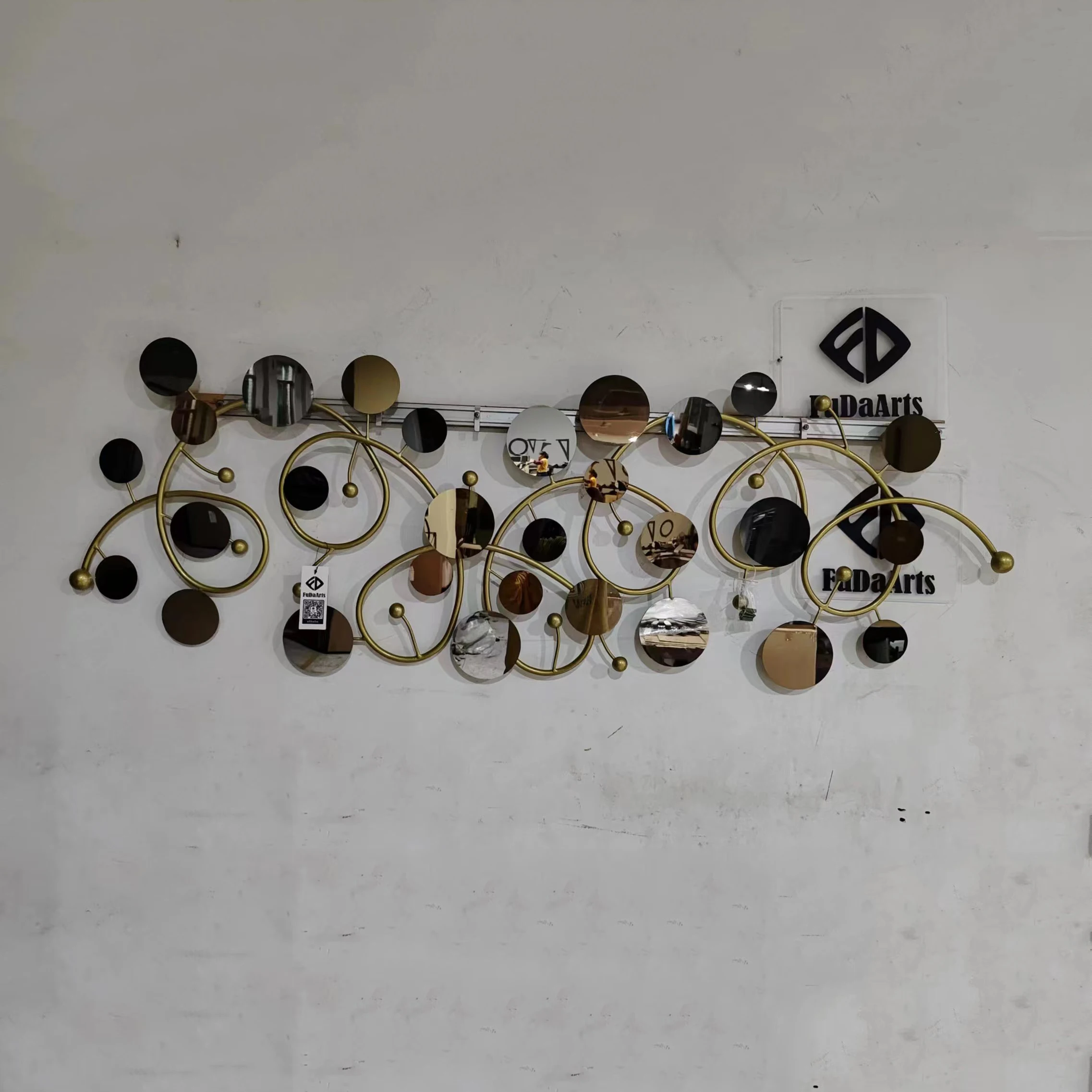 145x49 Factory Sale Price Dropshipping Products 2024 Wall Decoration Living Room Background Metal Handicraft Wall Hanging