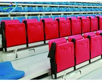 

Factory sales folding grandstand seat Soft Fabric bleachers seat plastic chairs VIP stadium seating for sale