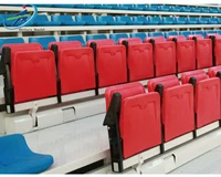 

Factory sales folding grandstand seat Soft Fabric bleachers seat plastic chairs VIP stadium seating for sale