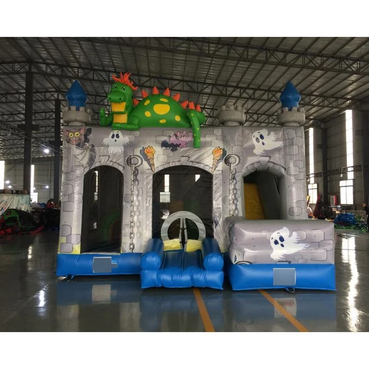 
hot sale commercial halloween dinosaur Inflatable bouncy Castle combo for kids 