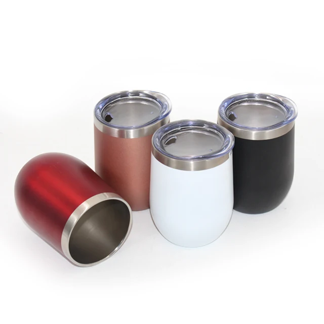 

12oz Fashionable Promotion Insulated Tumbler Double Wall Stainless Steel Egg Wine Vacuum Cup