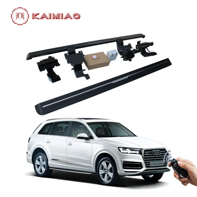 

Free shipping For Audi Q7 2013-2015 Electric Running Board LED SUV Automatic Side Step, Black