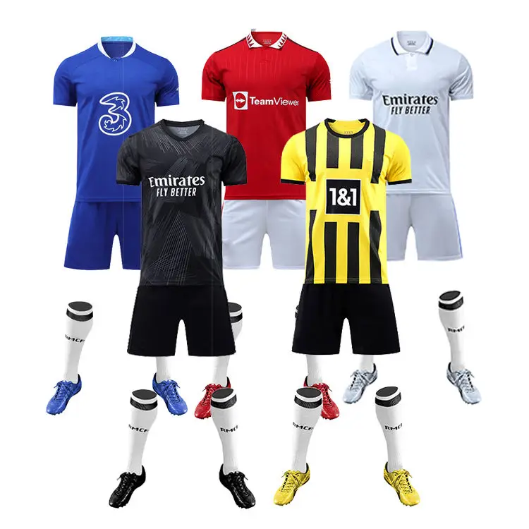 

Oem Latest Wholesale Thai quality Soccer Jersey Football Jersey Sublimation Soccer Shirts Jersey Quick Dry Soccer Wear