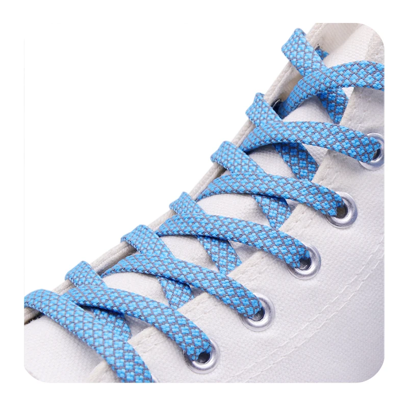 

Coolstring Manufacturer High Quality Length 120CM Custom Logo 3M Reflective Shoe Lace Shoestring Shoelaces for Sneakers, Customized