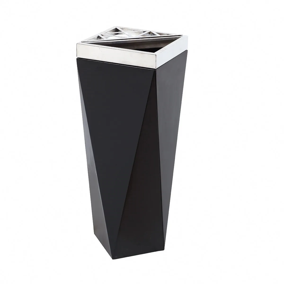 

One Top Supplier Stainless steel hotel waste bin steel trash bin, Original color of stainless steel or customized