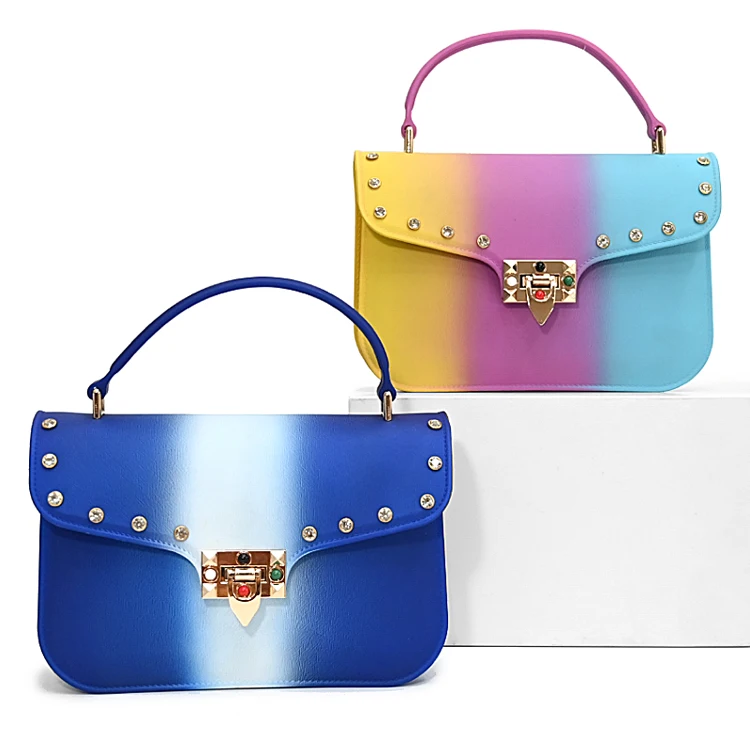 

wholesale women mini clear jelly purse pvc small tote shoulder crossbody bags beachkin candy handbag, Customizable