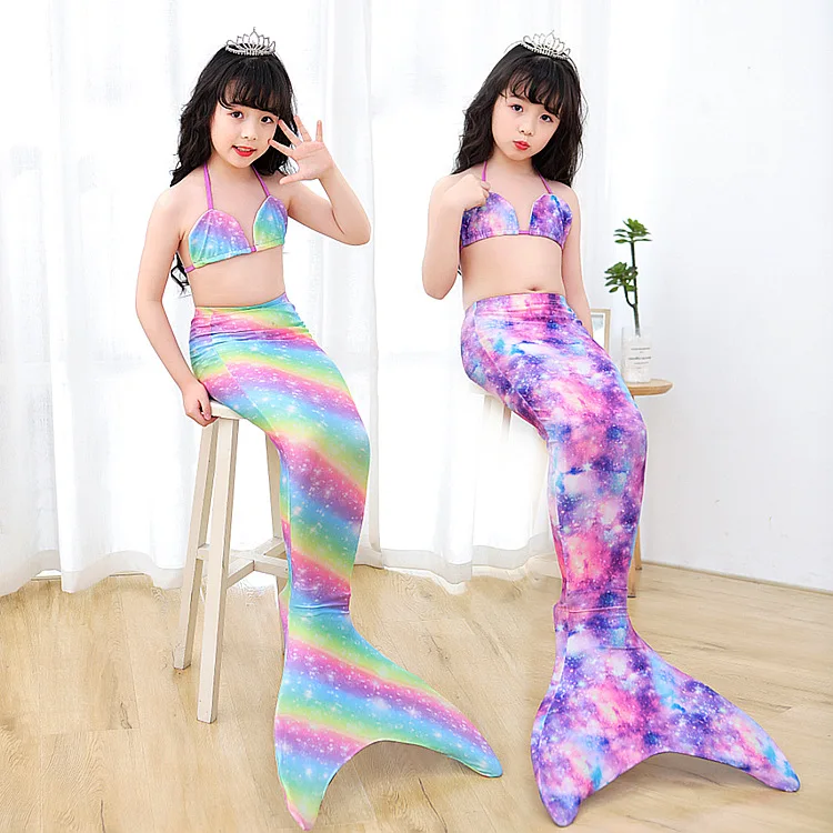 

Tail for Swimming Type mermaid tail swimwear for girls little girls spandex mermaid tail
