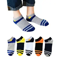 

Youki mans cheap short fashion style Stripe letters comfortable short socks