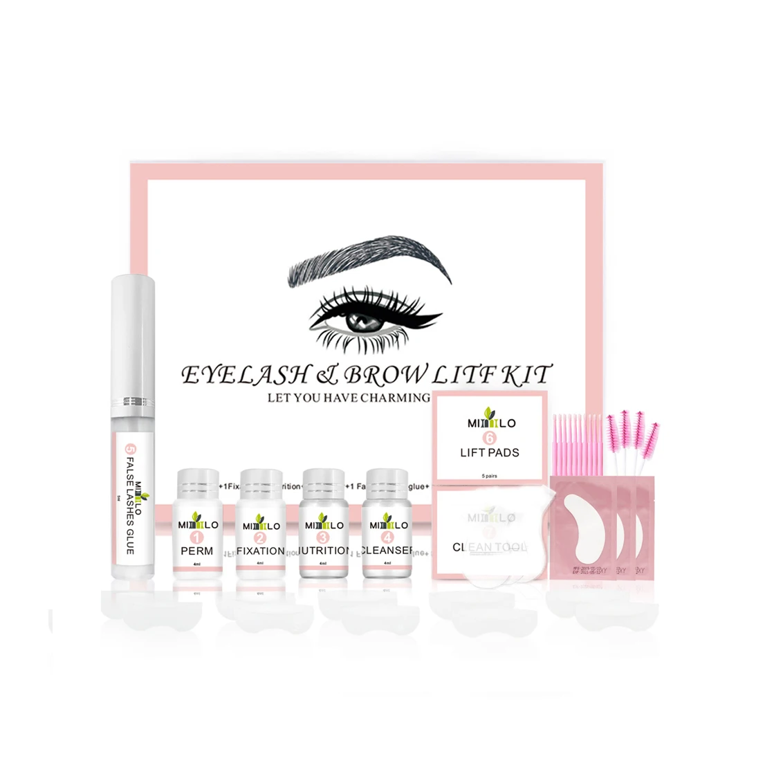 

MIMLO Beauty Tools 2 in 1 Full Eye Lash Eyebrow Eyelash Lift Kit