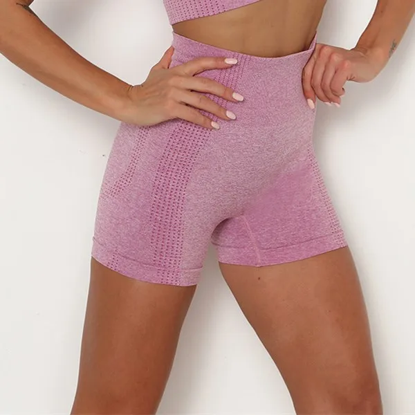 

Fashion Sexy Women Compression Shorts Quick Dry Sports Gym Yoga Breathable Shorts Seamless Tight Fitness Shorts