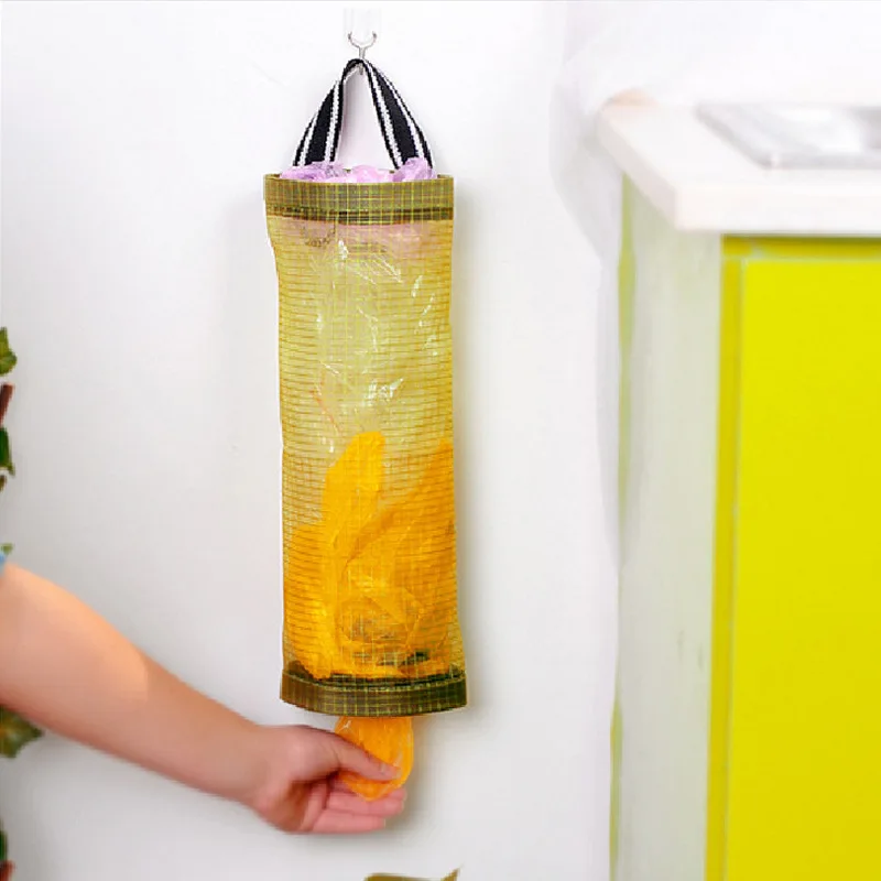 

transparent grid kitchen garbage storage bag