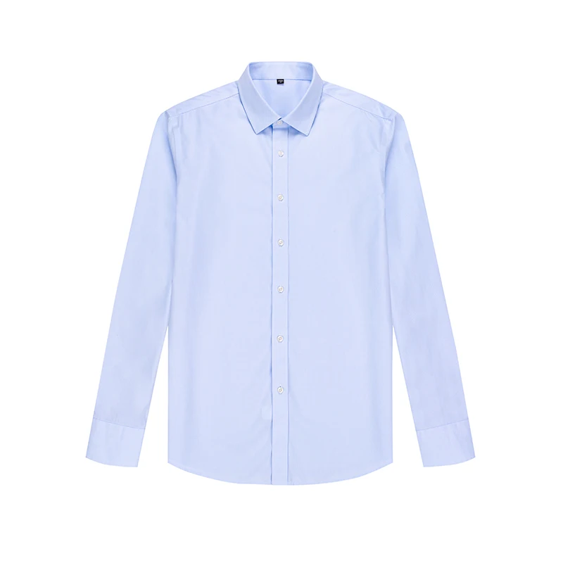 

Men's wear OEM custom 100% cotton eco-friendly business men's shirts, Blue