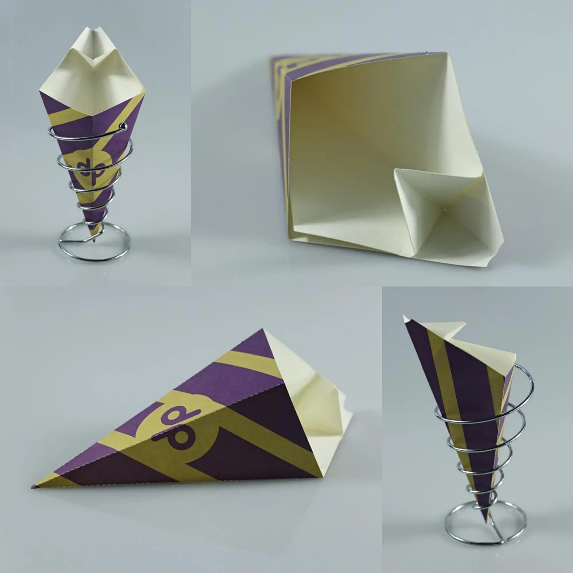 Lower Price French Fries Crepe Paper Cone/crepe Cone Holder Buy