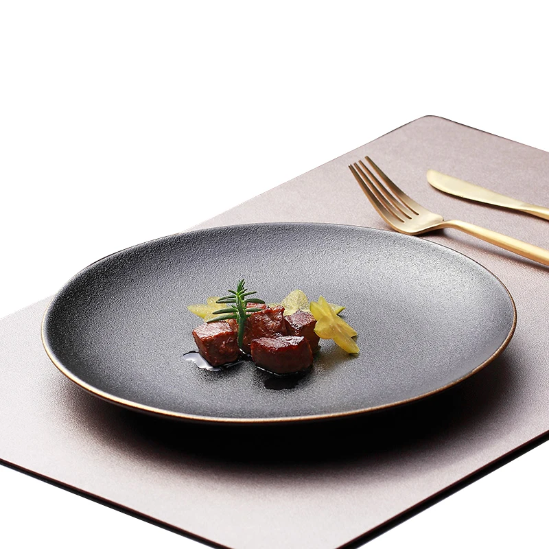 

wholesale cheap round deep ceramic buffet plate