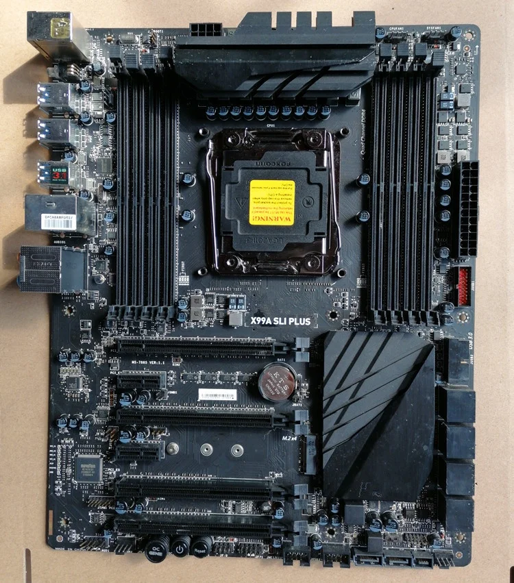 

100% Working desktop motherboard for lenovo for X99A SLI PLUS X99 DDR4 supports V3 V4 work perfectly, Green