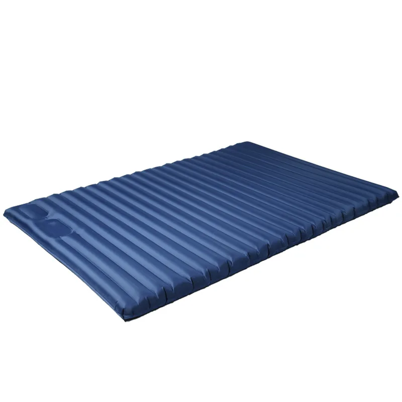 

Inflatable Camping Sleeping Pad - Mat with Built-in Foot Pump Compact Air Mattress Sleeping Mat, Blue