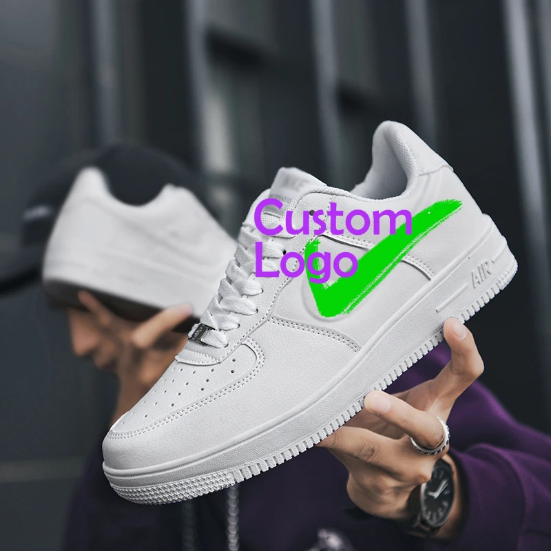 

Factory Custom Manufacturers thick Sneakers Logo white Classic Sneakers Airforce 1 Economicas Brand Sneakers Designed Popular