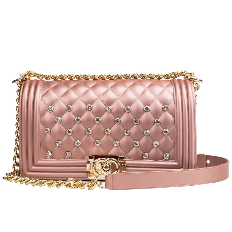 

2021 Hot selling purse rainbow cross body clear colorful ladies luxury hand bag pvc women bags handbags jelly handbag