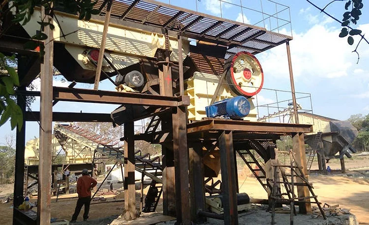 Jaw crusher capacity 8-25 tph hot sell stone machinery in pakistan granite crushing machine