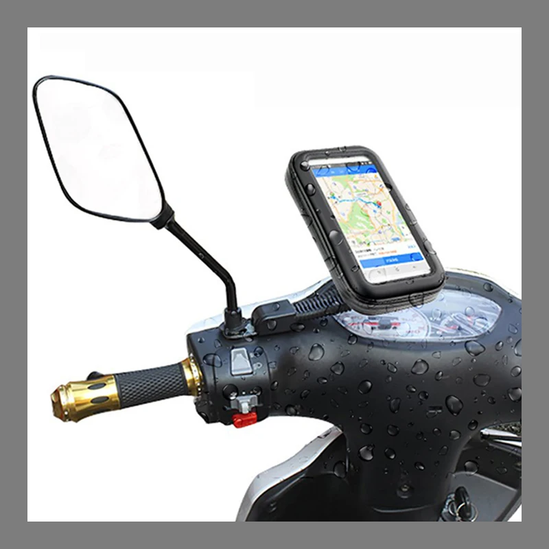 

Widely Used Waterproof Motorcycle Mobile Phone Bag Smartphone Cell Phone Mount Motorcycle Phone Holder, Black