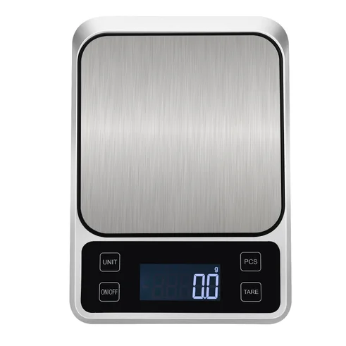 

Scales Weighing Electronic Weight Machine 5KG/1G Digital Kitchen Food Scale For Household Get Paid Online, Sliver/black