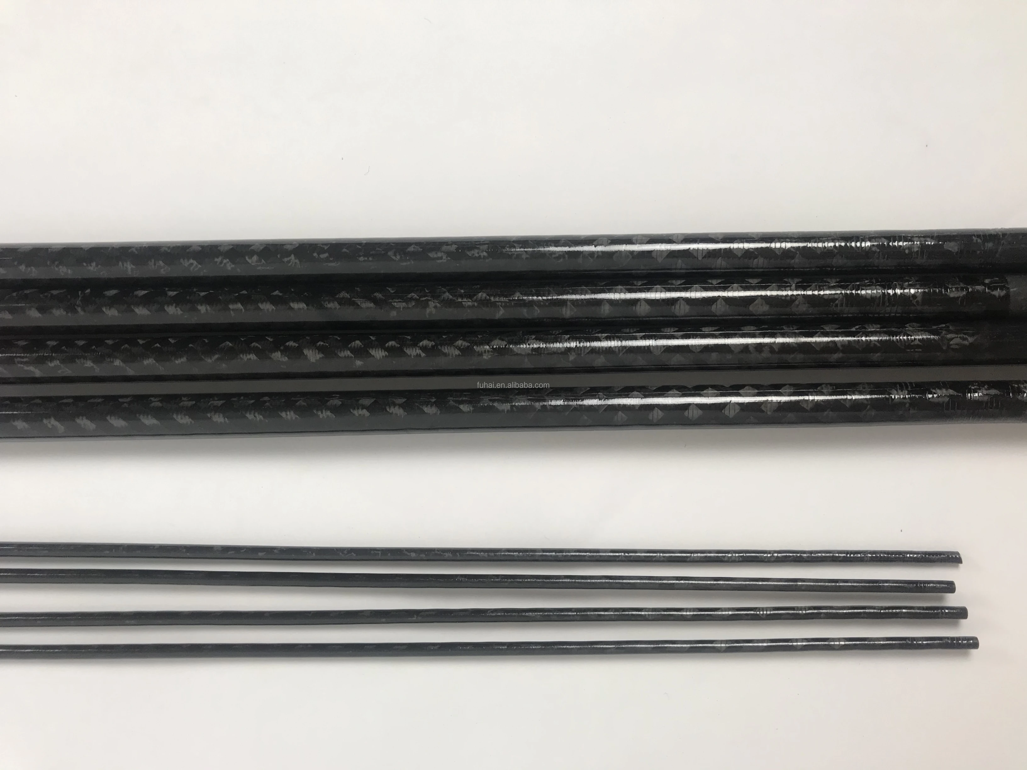 30t 40t High Carbon 2 Section Blank,100 Carbon Fiber Fishing Rod Blank