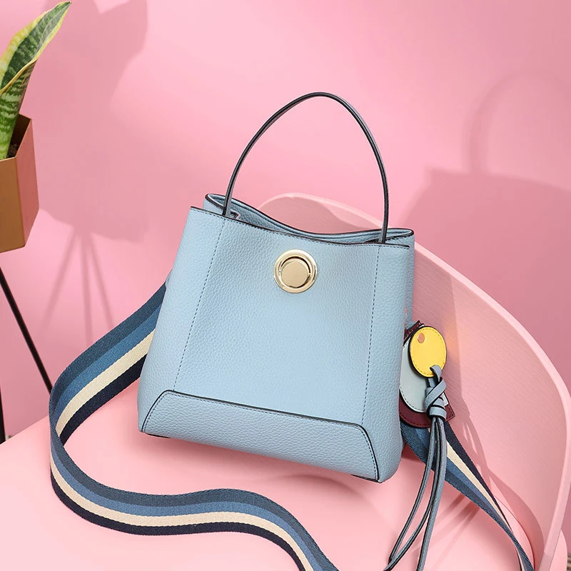 

EM581 New unique design PU leather shoulder bag ladies bucket handbags 2021
