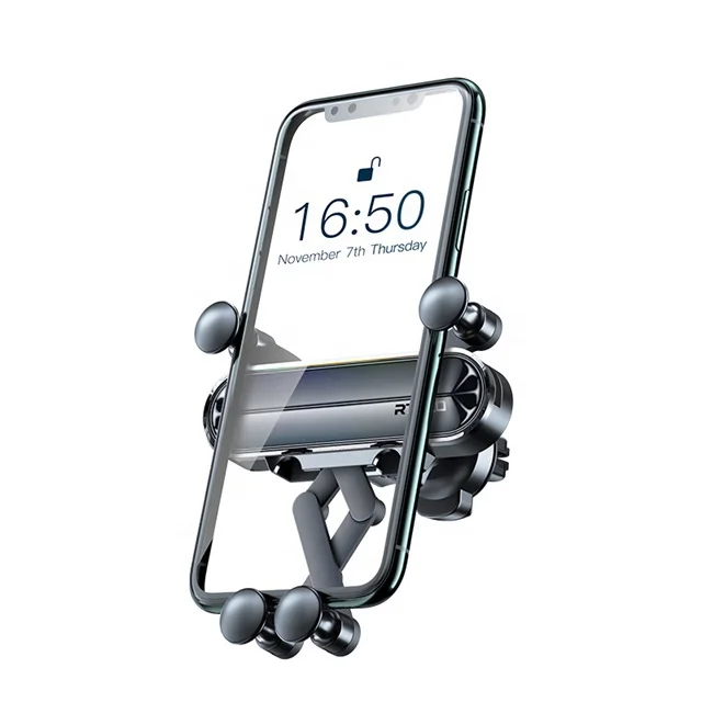 

RTAKO universal Car accessories air vent mount car mobile stand phone holder, Black