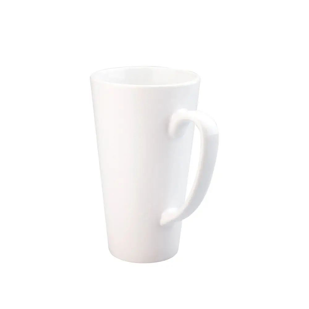 

Hot Sale 17oz Sublimation White ceramic Mug Customized Personalized Cone Shape Coffee Mug