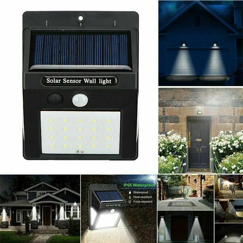Popular Brightness 30 LED Solar Garden Light Cheap Outdoor Wireless Waterproof Motion Sensor LED Solar Security Wall Light