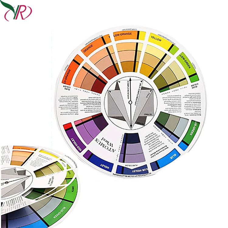 

Professional Paper Color Wheel Card For Permanent Makeup Color Mixing Wheel Paper Card