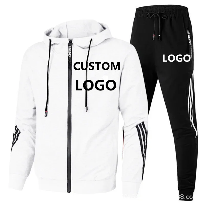 

Sweatshirt Suit custom Custom LOGO mens pullover jacket gym pant jogging men tracksuit sweatshirts men's hoodies set, Purple/white/grey/black/yelow/red