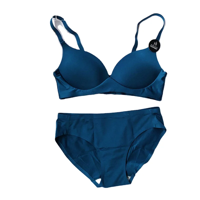 

Wholesale factory price ladies soft thin cup bra sets