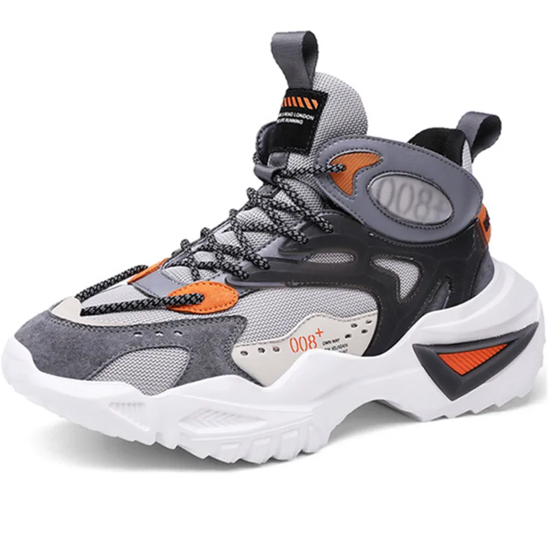 

New Fashion Platform Sneakers Men Fluorescent Sport Shoes High-quality Indoor Fitness Breathable Style Outdoor Running Shoes