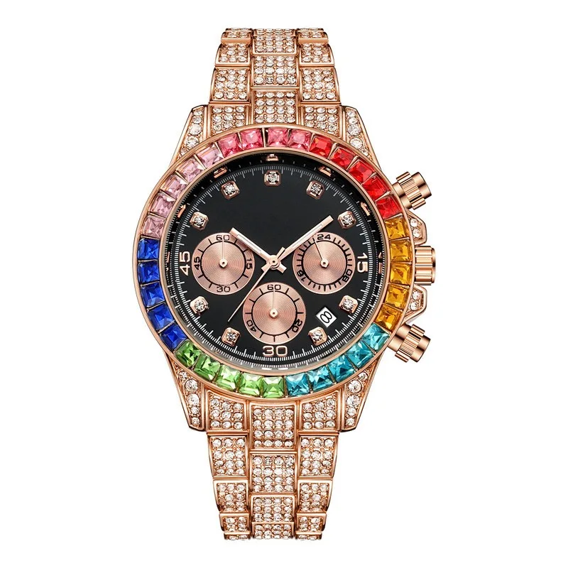 

Well Designed Iced out Luxury Watches Men Golden Watch Men Mens Watches Low Price