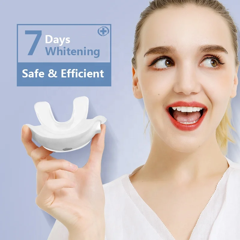 

Teeth whitening kits private logo wireless teeth tray built in battery 10 blue ray light teeth whitening gel professional set