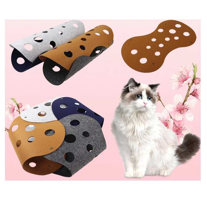 

DIY Modular felt-felt cleanable cat tunnel cat climb toy for cat play
